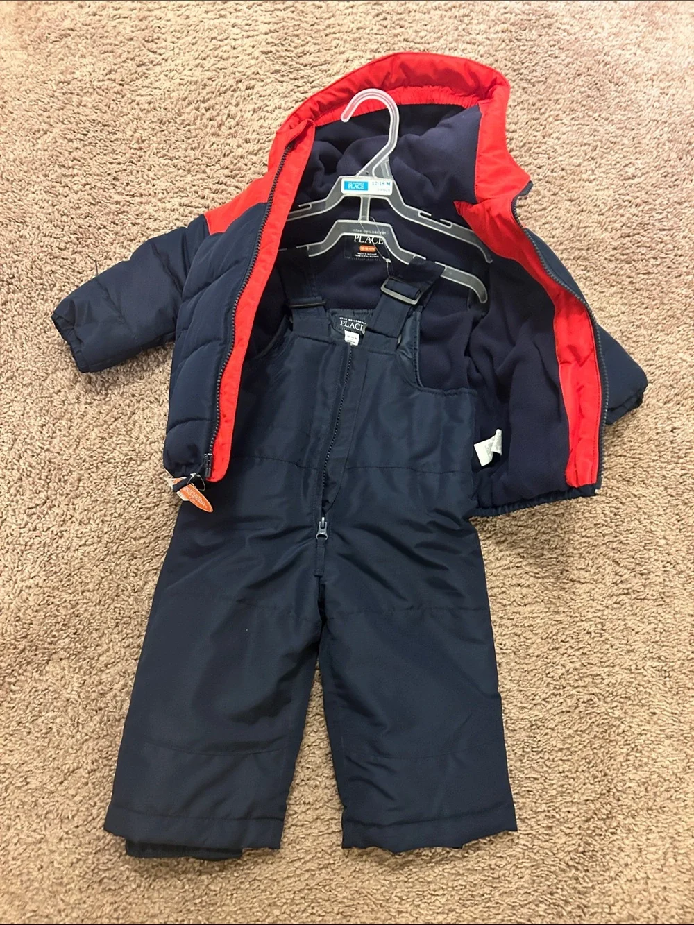 The Children's Place Red and Navy Baby Jacket